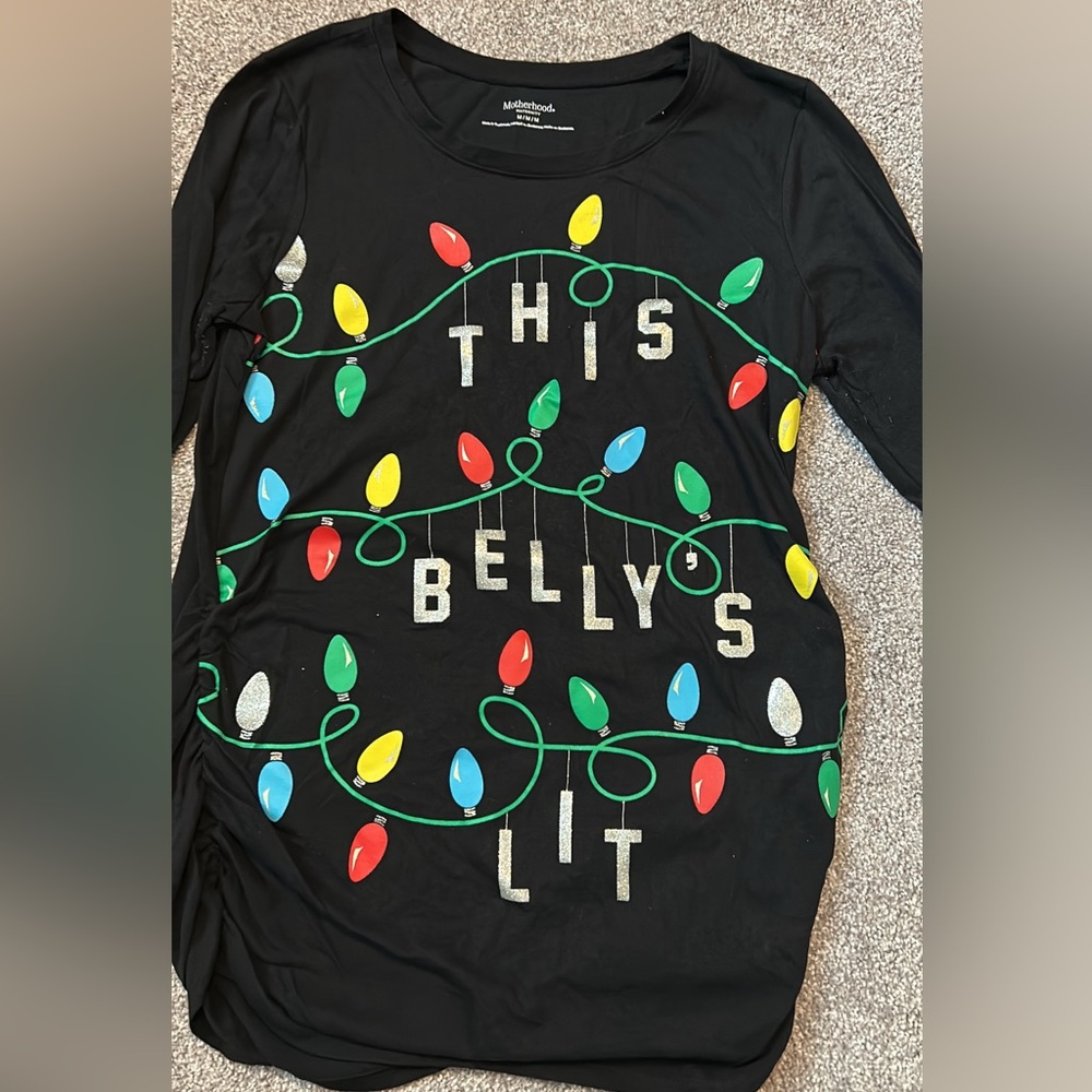 Motherhood Maternity Christmas shirt